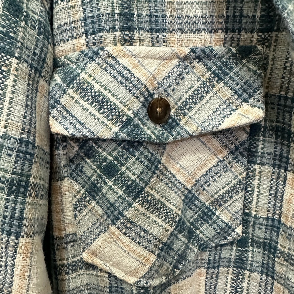 Boston Traders Women’s Shacket Buttoned Down Shirt Top Sz XL - Picture 5 of 9